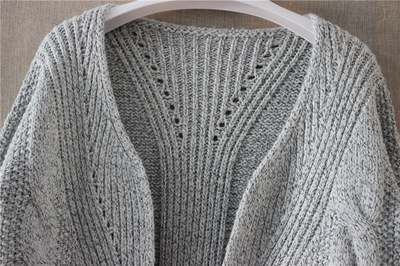 2015秋冬新風尚 大麻花口袋粗線針織開衫，詮釋OL優(yōu)雅通勤風